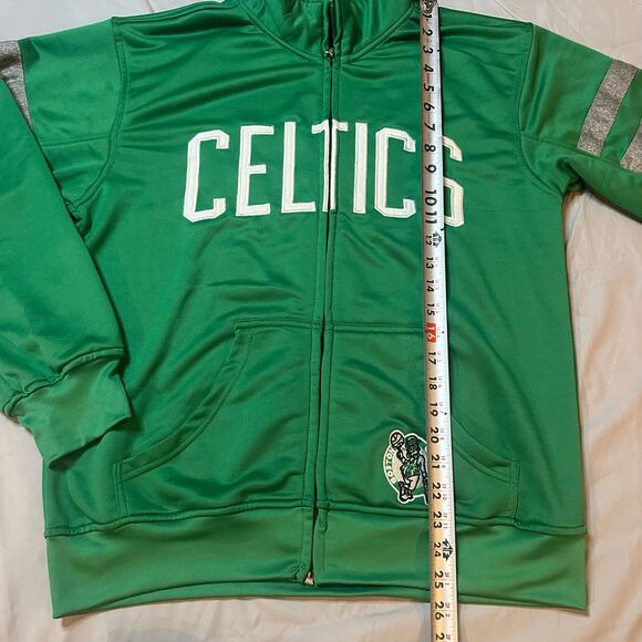 Hardwood Classics Green, Embroidered Boston Celtics, Full Zip Up Jacket- XL - Picture 7 of 8
